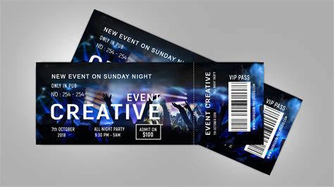 Event Ticket Design