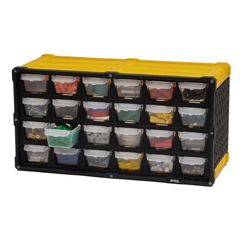 TAFCO Product 24-Compartment Small Parts Organizer, Yellow-DSOR24SYL - The Home Depot