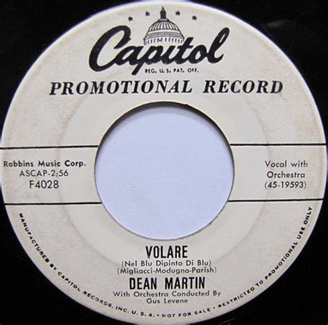 Dean Martin - Volare (Nel Blu Dipinto Di Blu) (1958, Vinyl) | Discogs