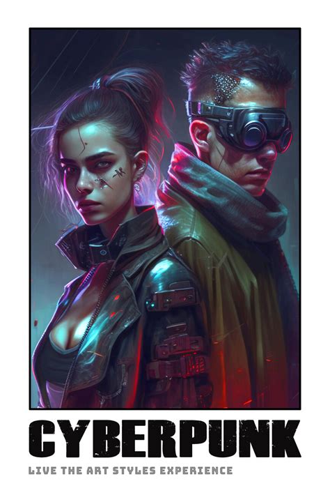 Wall Art Print | CYBERPUNK Style | Futuristic Dystopian Friends ...