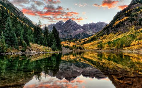 Fondos de pantalla : Árboles, paisaje, bosque, montañas, arte digital, lago, agua, naturaleza ...