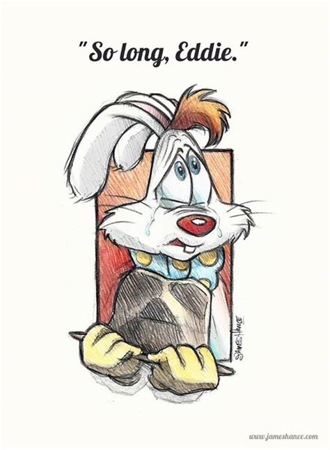 Roger Rabbit Mourns Eddie Valiant in this Bob Hoskins Tribute Art