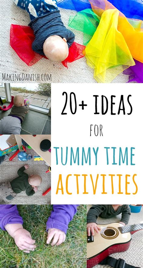 20+ ideas for tummy time activities