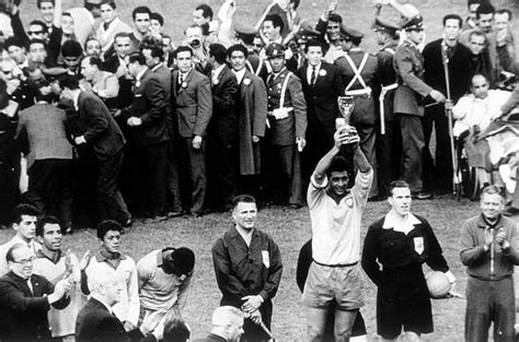 World Cup Final, 1962, Santiago, Chile. Brazil 3 v Czechoslovakia 1. 17th June, 1962. Brazilian ...