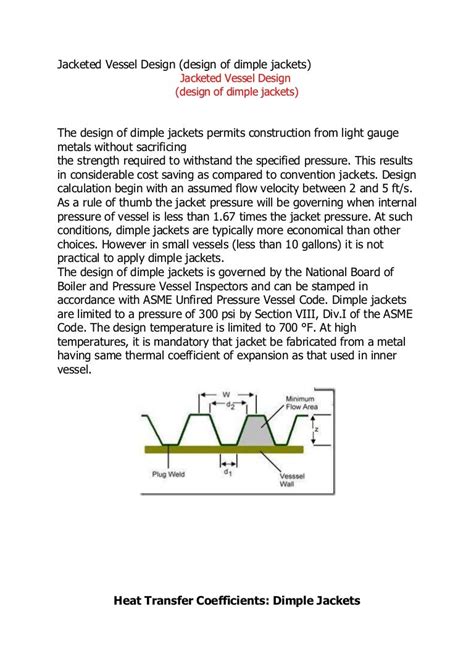 Jacketed vessel design