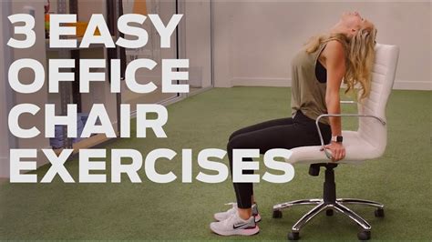 3 Easy Office Chair Exercises: Home Stretch 15 - YouTube