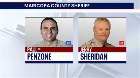 Unofficial numbers: Paul Penzone ahead in Maricopa County Sheriff race ...