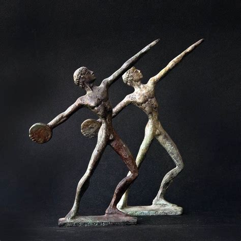 Discus Thrower Bronze Art Sculpture, Discobolus Greek Athlete Statue ...