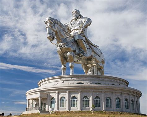 Stainless Steel Monument Equestrian Statue of Genghis Khan - YouFine