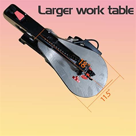 16 Inch Variable Speed Scroll Saw Pin + Pinless Blade with Pedal Switch ...