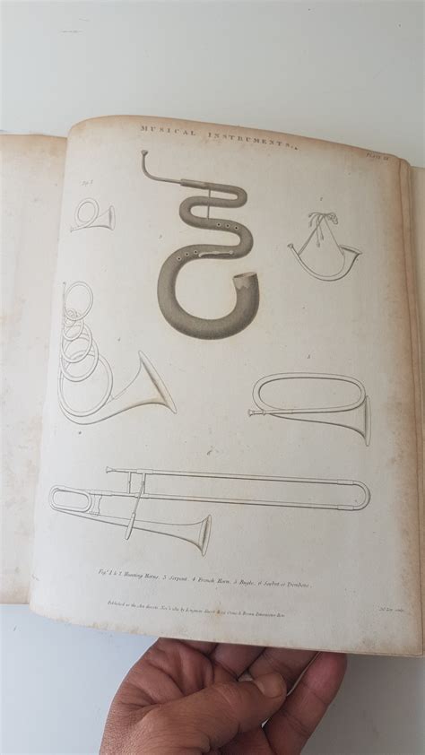 Musical Instruments.Hunting Horns, Serpent, French Horn, Bugle, Sacbut or Trombone. by John Lee ...