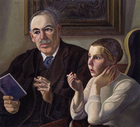 John Maynard Keynes & Lydia Lopokova (exhibited 1932). William Roberts (British, 1895–1980). Oil ...