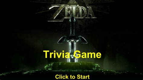 Legend of Zelda Trivia Game by Benmiester