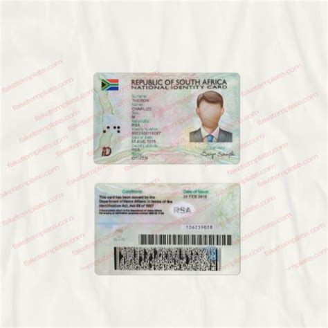 South African ID Card Template