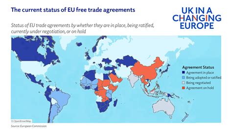 Trade tracker: EU trade deals - UK in a changing Europe