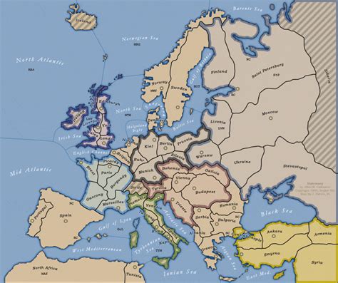 Diplomacy Maps for Risk Board Game Printable Map | Printable Maps