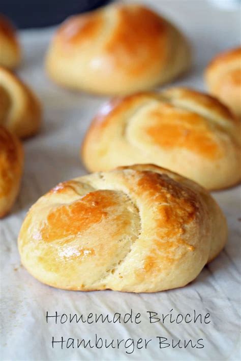 Homemade Brioche Hamburger Buns