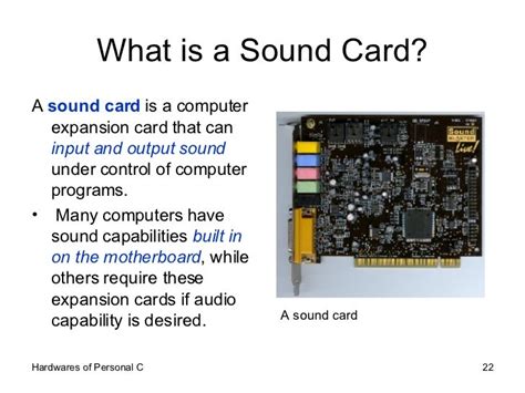 What is a Sound Card?