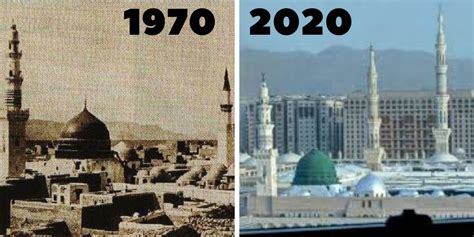 freequoteshub on Twitter: "Old View And Present view of Madina Munawara ...