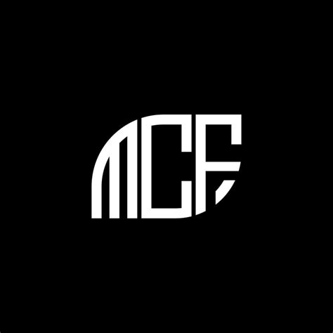 MCF letter logo design on black background. MCF creative initials letter logo concept. MCF ...