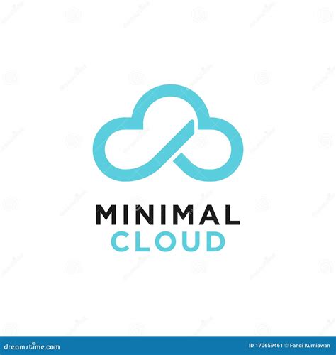 Cloud Logo Design Inspiration, Vector Illustration Stock Vector - Illustration of blue, icon ...