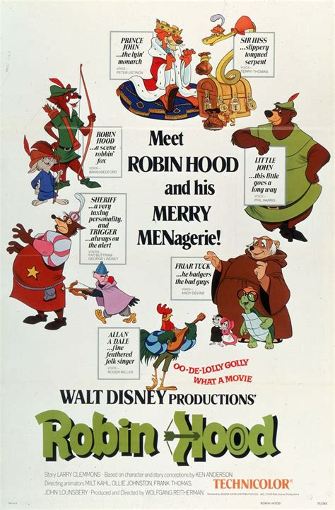 Robin Hood Disney Movie Poster