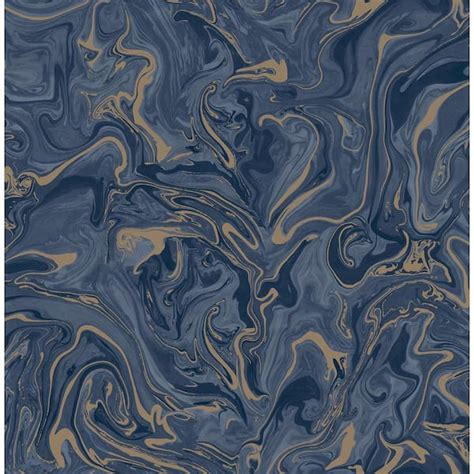 Fine Decor Suave Navy Blue Marble Non-Pasted Paper Matte Wallpaper Sample FD43055SAM - The Home ...