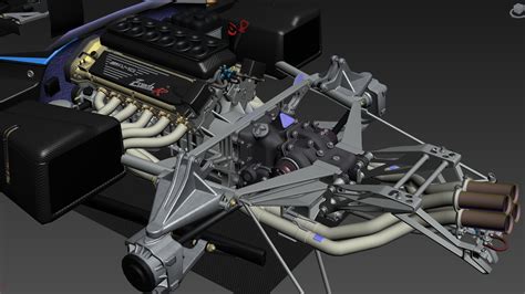 ArtStation - Pagani Zonda R engine bay