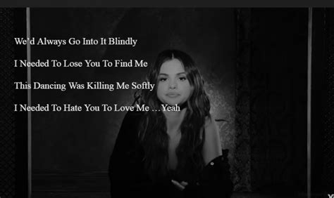 Lose You To Love Me Lyrics | Selena Gomez (Official Video) » Noah's Digest