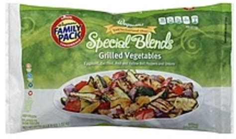 Wegmans FAMILY PACK Grilled Vegetables - 54 oz, Nutrition Information ...