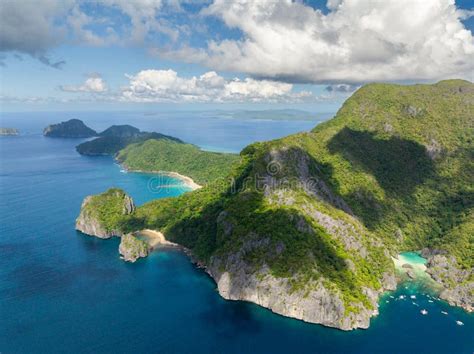 Cadlao Island in El Nido, Philippines. Stock Photo - Image of formation ...