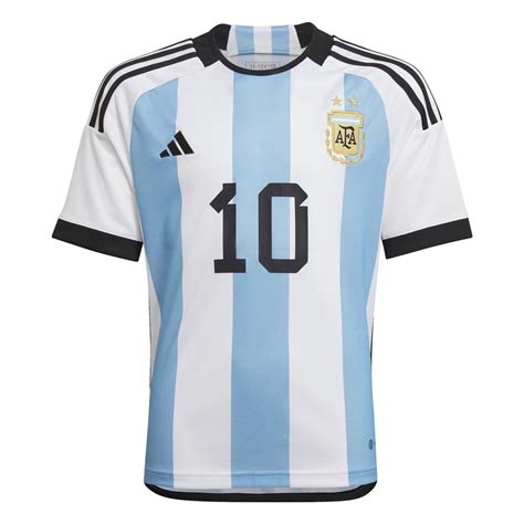 adidas Argentina Messi Home Jersey Youth World Cup 2022