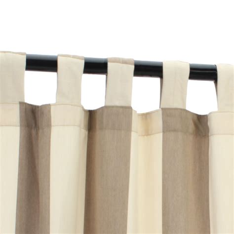 Sunbrella Regency Sand Outdoor Curtain | CURSDGRS-OC | Outdoorcurtains.com