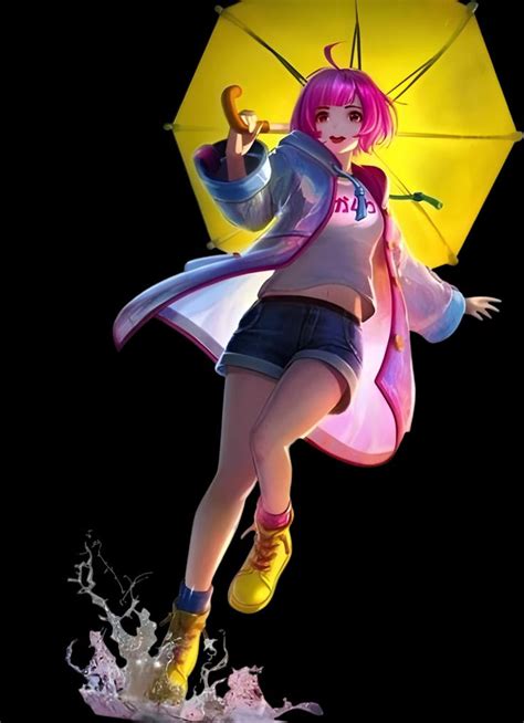 kagura rainy walk no background hd | Gambar animasi kartun, Ilustrasi ...