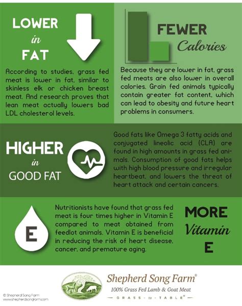 Health Benefits of Grass Fed Meats (Infographic) - Shepherd Song Farm