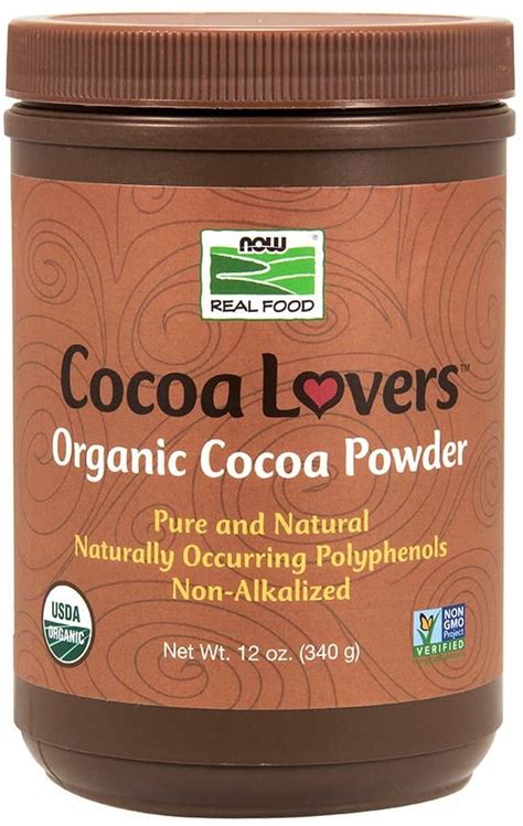 NOW Foods Organic Cocoa Powder, Unsweetened-12 oz - Walmart.com