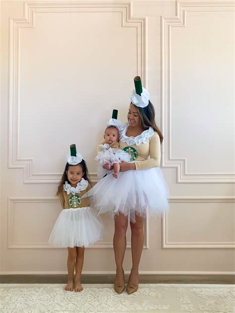 DIY: Mommy and Me (plus baby) Matching Starbucks Frappachino Costumes ...