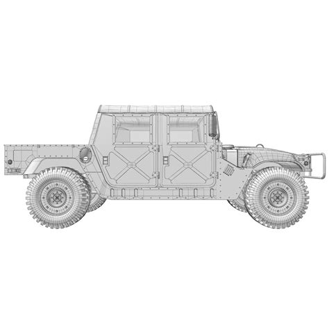 3D Hummer H1 Military Camouflage - TurboSquid 2170137