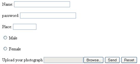 HTML input tag and element - HTML tutorials - w3resource