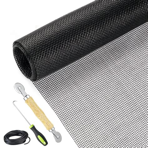 Buy Screen Repair Kit Easy DIY Project 36" x 90" Fiberglass Screen Mesh ...