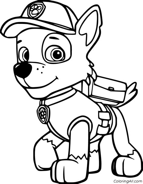 Rocky Paw Patrol Coloring Pages (8 Free Printables) - ColoringAll