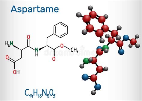 Aspartame structure stock vector. Illustration of atom - 23762804