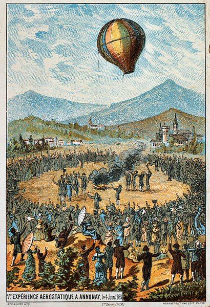 OnThisDay in 1782, The Montgolfier brothers' first balloon lifts off on its first test flight ...