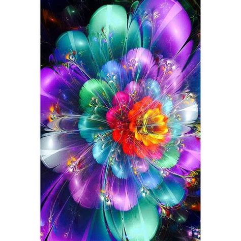 5D DIY Diamond Embroidery Colorful Flower | Fondos de pantalla de ...