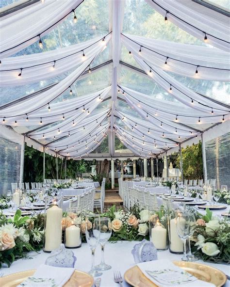 If you're going for a garden ceremony... Would You love as well a tented reception?# ...