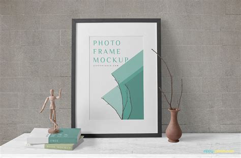 Free Wood Frame Mockup | ZippyPixels | Frame mockups, Frame mockup free ...