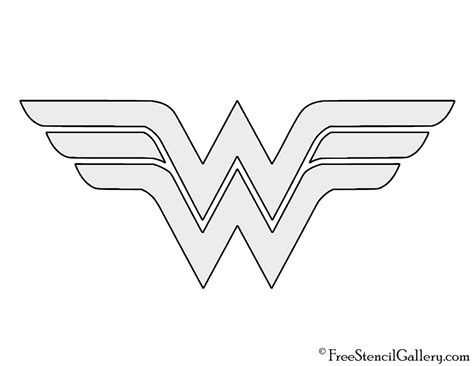 Wonder Woman Symbol Stencil | Free Stencil Gallery