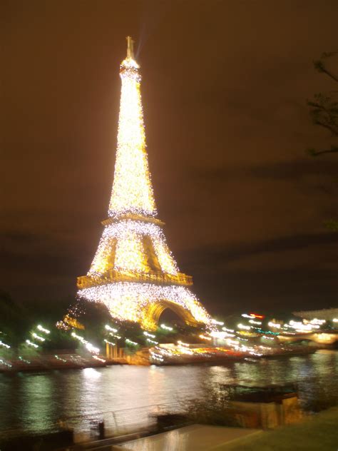 Eiffel Tower light show at Midnight. Eiffel Tower Lights, Midnight, France, French