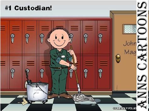 Custodian Personalized Cartoon Print 8x10 inside 5x7 | Etsy