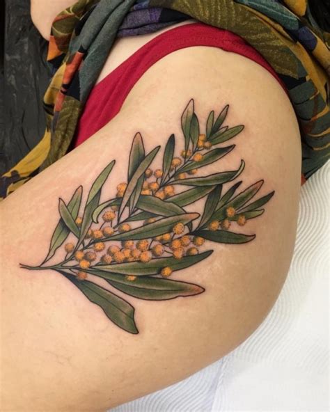 Tattoo inspiration 2017 - adrianhing:Native Australian Wattle. Thanks for getting this one ...